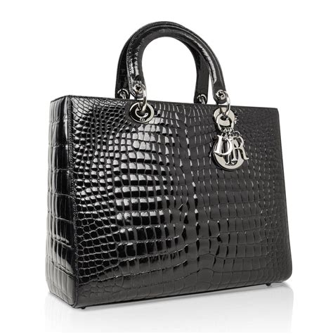 lady dior nylon bag|lady dior crocodile bag.